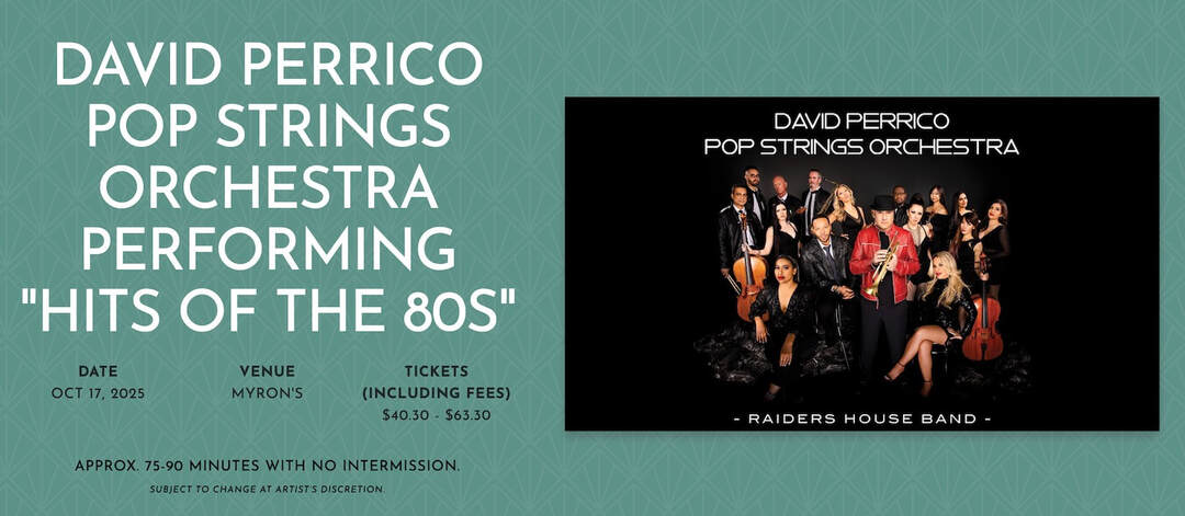 David Perrico and Pop Strings Orchestra at Myron's at the Smith Center, Oc 17, 2025